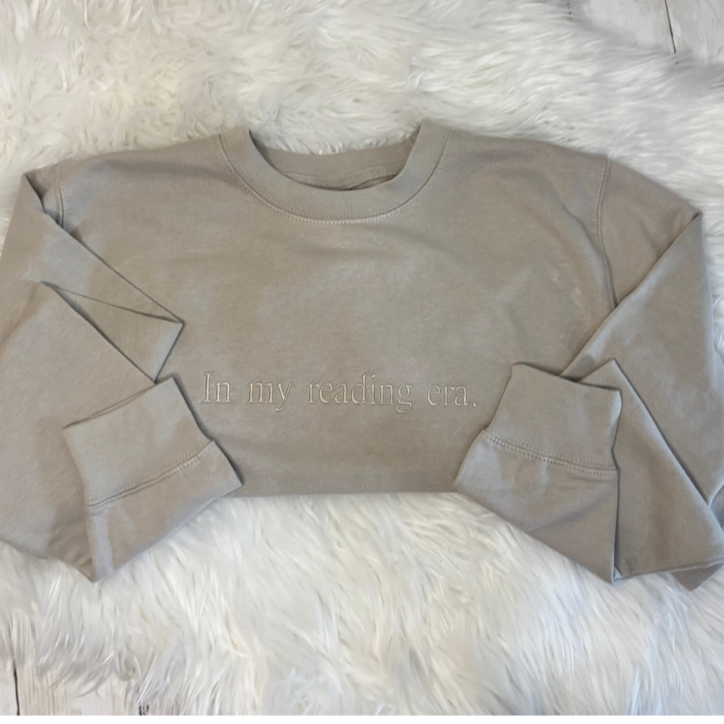 In My Reading Era Embroidered Sweatshirt