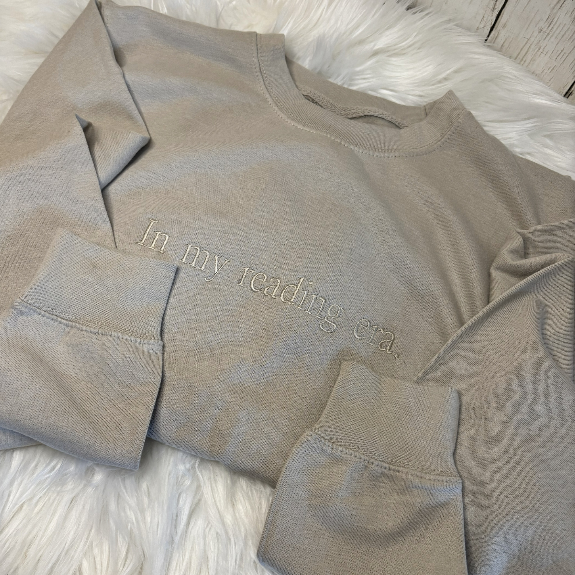 In My Reading Era Embroidered Sweatshirt