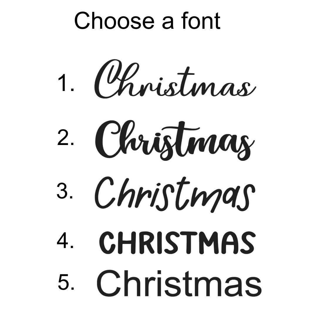 Santa sack personalised with name