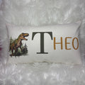 Dinosaur personalised name cushion birthday gift for kids