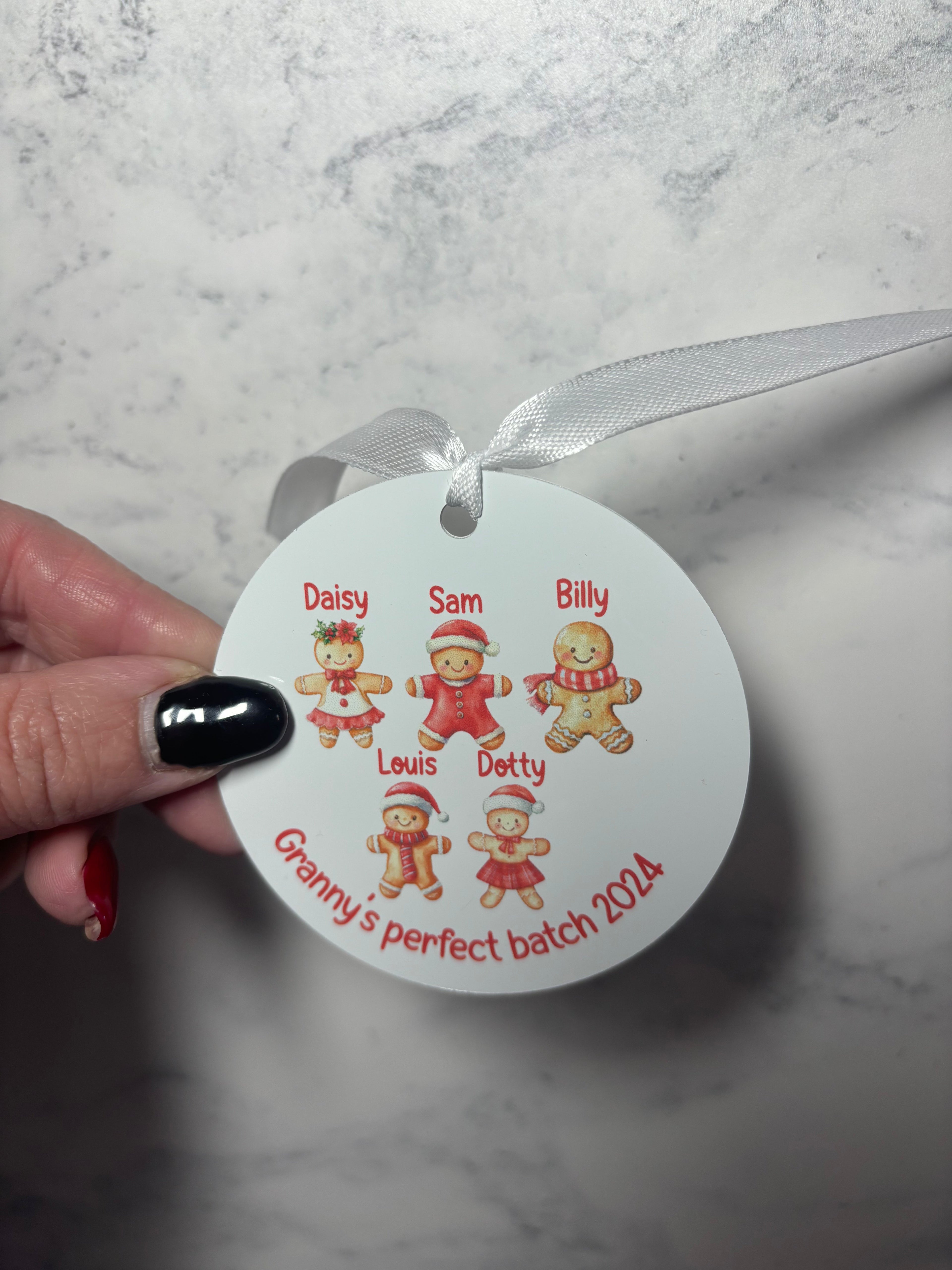 Personalised perfect batch Grandparent Christmas tree ornament