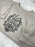 Just One More Chapter Embroidered Sweatshirt | Book Lover Gift